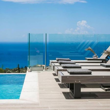 Color Villas-New Villa Green At Trapezaki With Private Pool Mousata Екстер'єр фото